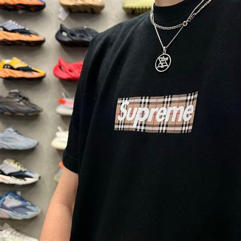 supreme x burberry box logo stockx|supreme x burberry collab.